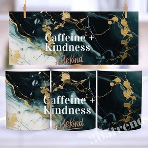 Coffee and kindness 15 oz mug